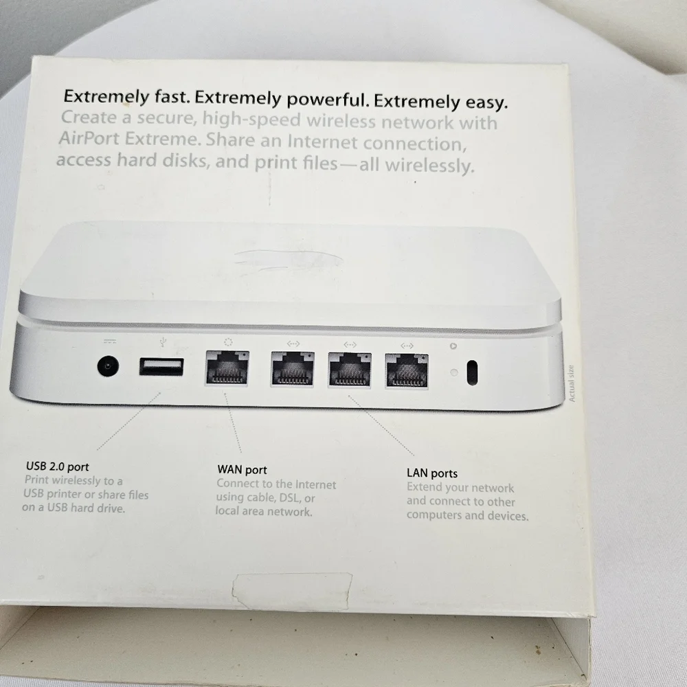 Apple AirPort Extreme MA073LL/A A1143 802.11n Wi-Fi Wireless Base Station